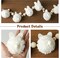 Easter Bunny Garland Decoration – Cute White Bunny with Wooden Beads, Rustic Rabbit Banner for Mantel, Fireplace, Farmhouse, Home & Office Indoor/Outdoor Spring Decor